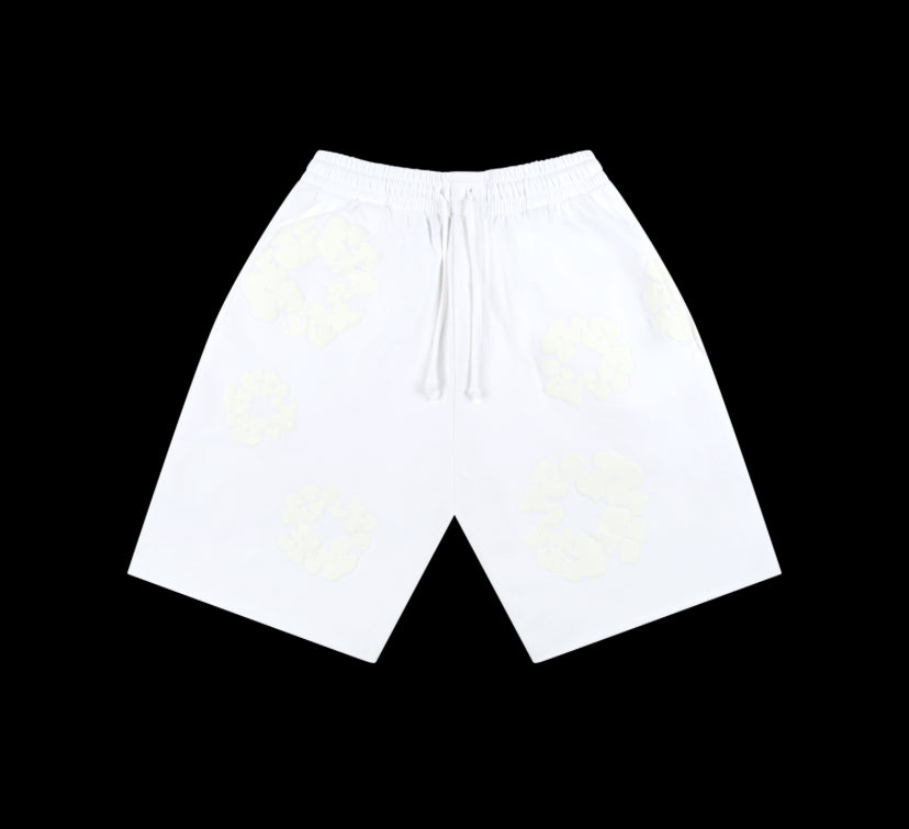 Denim Tears Mono Cotton Wreath Shorts White