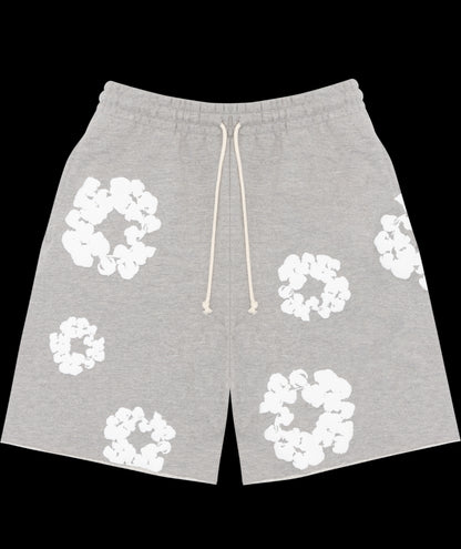 Denim tears The Cotton Wreath Shorts Grey