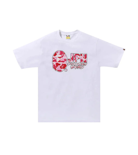 BAPE ABC Camo Jpn Katakana Tee 'White'