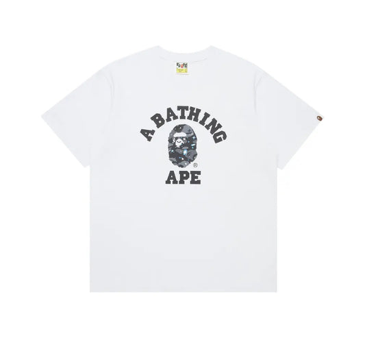 BAPE Space Camo College Tee 'White'