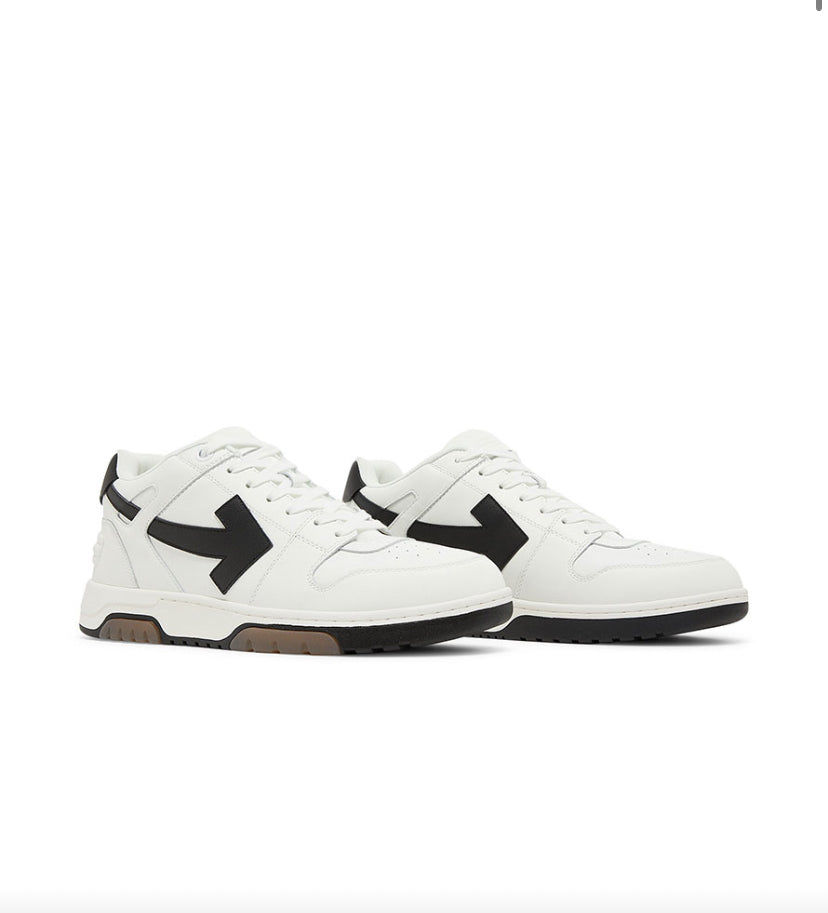 OFF-WHITE OUT OF OFFICE OOO 30 MM LOW TOPS BLACK WHITE BLUE