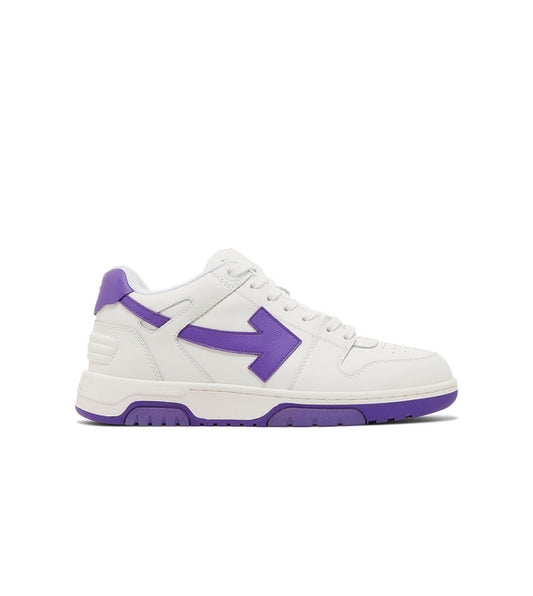 OFF-WHITE OUT OF OFFICE OOO LOW TOPS WHITE PURPLE
